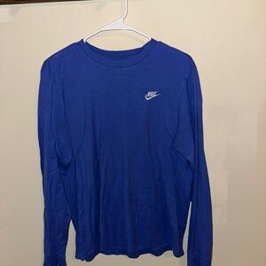 Nike Men's Long Sleeve Shirt in Bold Blue